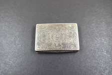 antike flache Silberdose