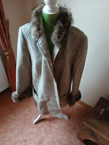 Damen wollmantel grau - damen, mit