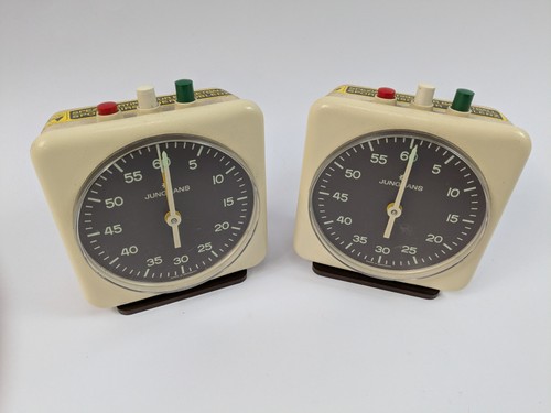 Vintage junghans schachuhr duo - vintage,