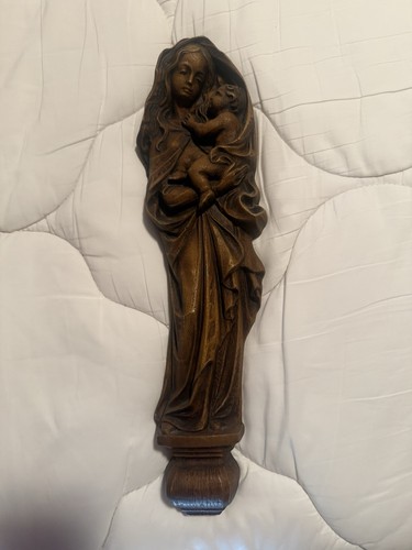 Madonna mit kind - mit, holzrelief