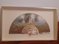 antiker Handfächer Perlmutt