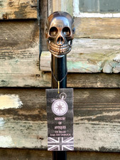 SCHÄDELKOPFGRIFF STOCK ANTIK