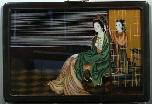 Chinesisches hinterglasbild - chinesisches,