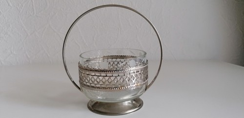 Alte glasschale mit - glasschale,