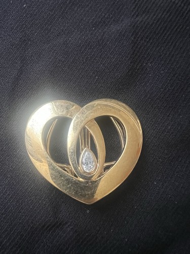 Vintage tuchclip herz - vintage, pl