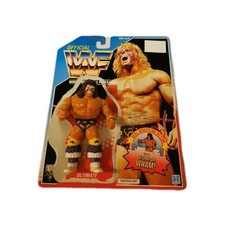 Hasbro WWE WWF Wrestling Actionfigur The Ultimate Warrior m. Karte