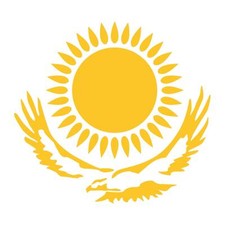 Kasachstan Adler Sonne Wappen Aufkleber Autoaufkleber Sticker Wandtattoo Auto