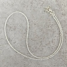 Zirkon kette facettiert weiß - zirkon,