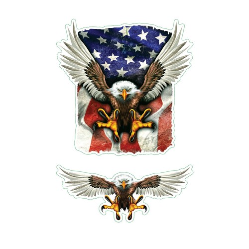 Aufkleber set usa adler x - aufkleber-set,