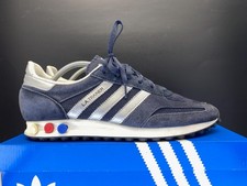 Adidas Sneaker LA Trainer Silber Schwarz ·Gr 46·Herren Retro Streetwear Original