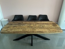 Unikat: Gutmann Factory Esstisch aus Mangoholz- Industrial Design