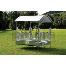 PATURA Profi Rundballenfütterer Viereckraufe Heuraufe  NEU