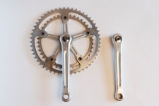 Ofmega Kurbelgarnitur 170 mm 52/42 in gutem Gebrauchtzustand & Originalschrauben