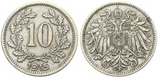 Österreich - Austria 10 Heller Franz Joseph I. 1848-1916 verschiedene Jahrgänge