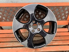 1x Alufelge 18 Zoll 7.5" 5x112 51ET Glanz Schwarz 1K0601025BA VW Golf V