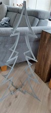 Weihnachtsbaum aus Metall Deko Baum silber pulverbeschichtet