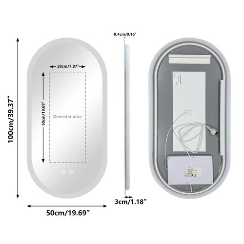 Led badspiegel mit - led,