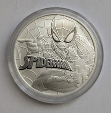 2017 Marvel Spiderman Tuvalu 1 Oz 999 Silber 1. Ausgabe der Serie TOP-Zustand 1$