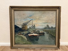 Ölgemälde Hafen / Schiffe / Gemälde / Ölbild