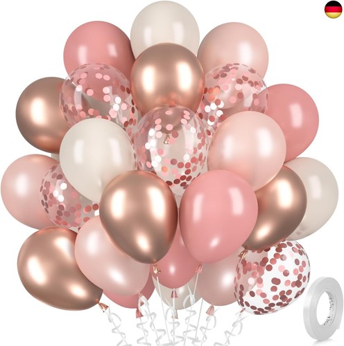 Luftballons rosegold retro - rosegold,
