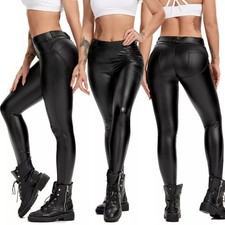 Damen Push Up Leder Optik