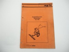 Agria 5100 Wiesenmäher Ersatzteilliste Ersatzteilkatalog 1983