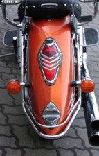 Heck FENDER Rand - Chrom -