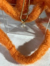  Anhänger f. Kette  Schmuckanhänger  585er GG 14Kt mit  Zirkoniastein weiß NEU