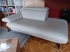 Ottomane  Egoitaliano Anais, Designsofa Carezza Leder mit hohem Sitzkomfort 
