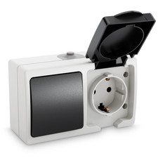 ABSINA Aufputzsteckdose &