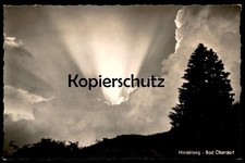 ÄLTERE POSTKARTE HINDELANG BAD OBERDORF WETTER SONNE & WOLKEN sun clouds soleil 