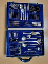 SBS Solingen Besteck 70 teilig 18/10 Chromnickelstahl vergoldet