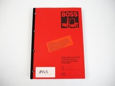 Steinbock Boss Baureihe WR Elektro Gabelstapler Ersatzteilliste 1991