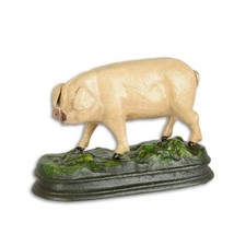Gusseisen-Schweinefigur, A