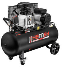 Druckluft Kompressor mit Riemenantrieb 10 Bar 100L Tankvolumen 100 Liter HEMAK