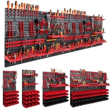 Lagersystem Werkzeugwand Wandregal Stapelboxen Werkzeughalter Rot 10 Größen XXL