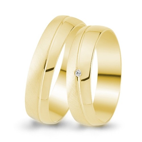 Paar trauringe 585 - 1, gold