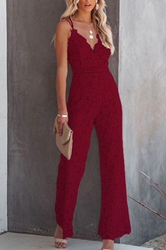 Damen elegant jumpsuit spitze - damen,