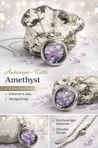 Amulett anhänger naturstein - anhänger,