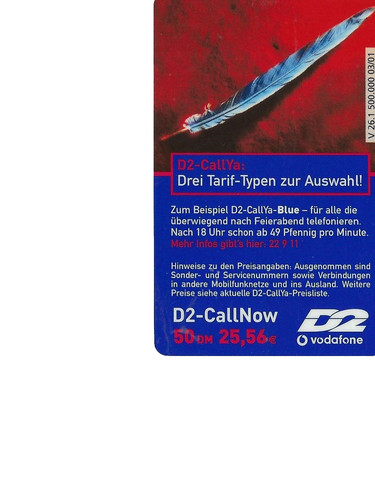 Callnow vodafone - d2,
