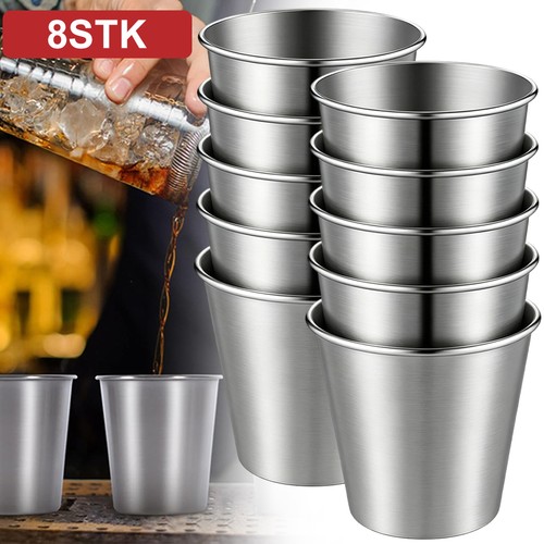 Edelstahl schnaps becher set - edelstahl,