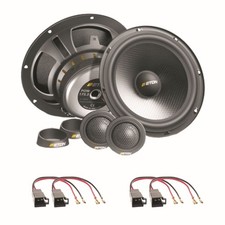 ETON POW172.2 2 Wege Lautsprecher 16,5 cm vorne Einbauset für Golf 3 Vento Passa