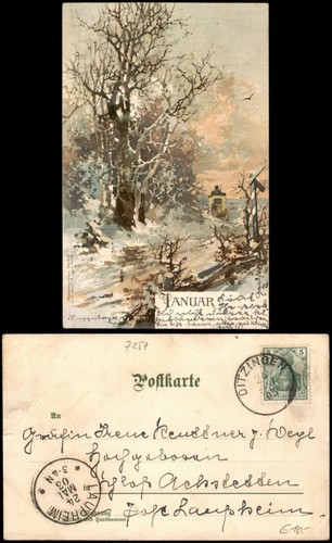 Ansichtskarte januar - ,