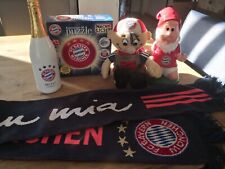 FC Bayern München - Fan Paket - Schal, Maskottchen, Gartenzwerg, Sekt, Puzzle