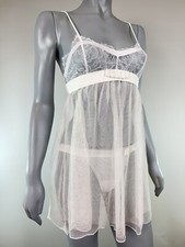 LA PERLA Negligé in weiß, Dessous in italienischer Spitze, Luxus Lingerie