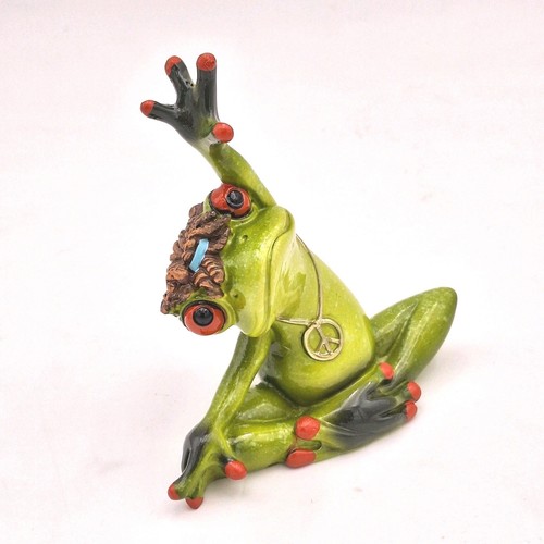 Frosch yoga hellgrün deko - -,