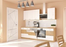 Küche Eiche Artisan Weiß 250