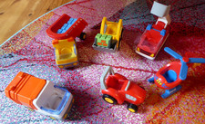 6 Fahrzeuge Playmobil 123 Radlader Feuerwehr Traktor Müllwagen Hubschrauber Last