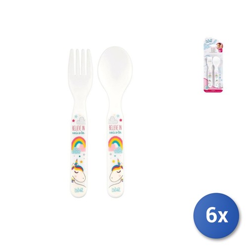 Kinderbesteck einhorn - 6x,