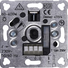 Dreh-Dimmer-Einsatz R,L 60-400W passt Berker Gira Jung Peha Drehdimmer